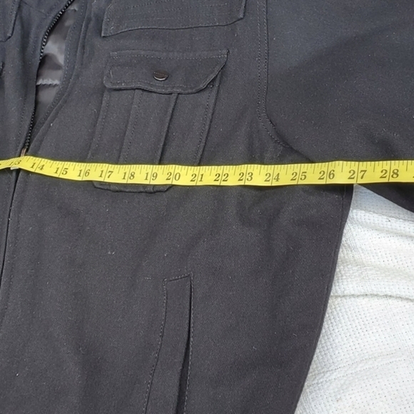 Sean John Black wool‎ Jacket XL - Picture 11 of 12